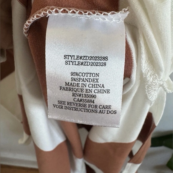 REVOLVE Z Supply NWT Women’s Lida Striped Midi Sleeveless Dress Brown & White. - Picture 5 of 15